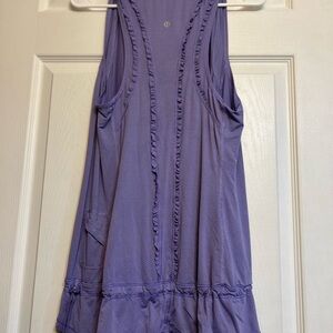 Lululemon Purple Racerback Ruffle Tank Top Size 8/10
